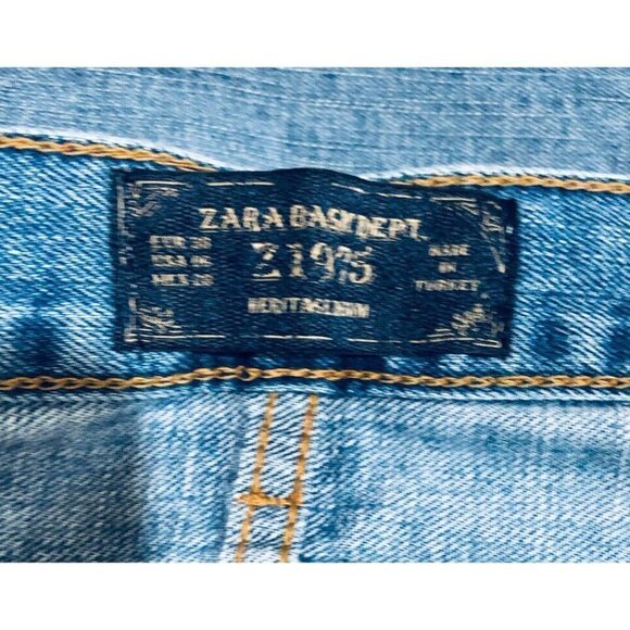 Zara Basic Dept. Z1975 Heritage Denim Womens Size 6 Distressed Jeans - Picture 5 of 7